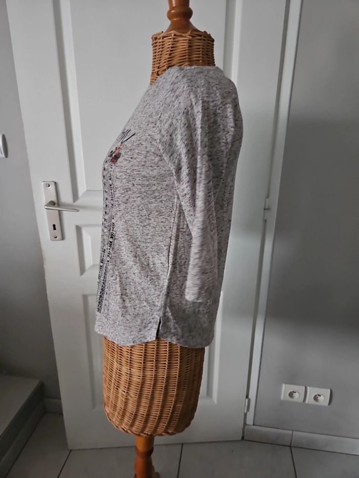 T-shirt manches 3/4 berska taille S u45 - photo numéro 4