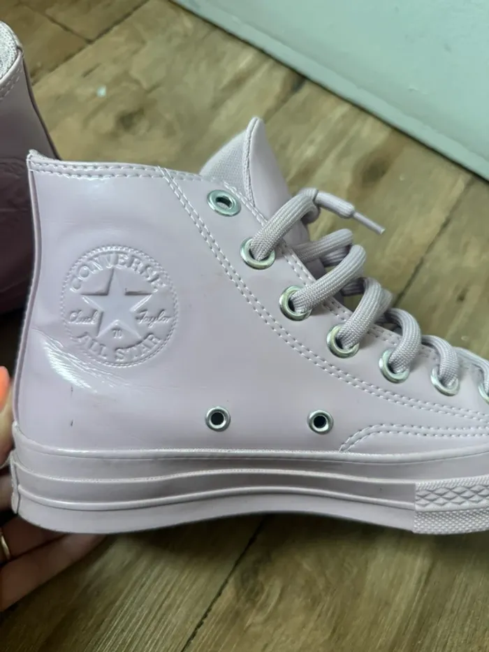 Converse Chuck Taylor All Star montantes – Vernis rose poudré – Taille 38 - photo numéro 2