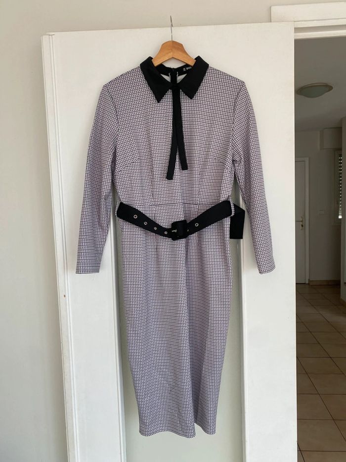 Robe longue Shelay blanche et noire - photo numéro 2