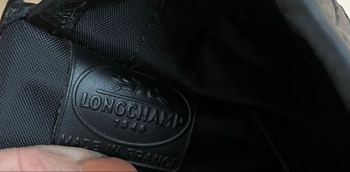 Sac longchamp cuir noir - photo numéro 6