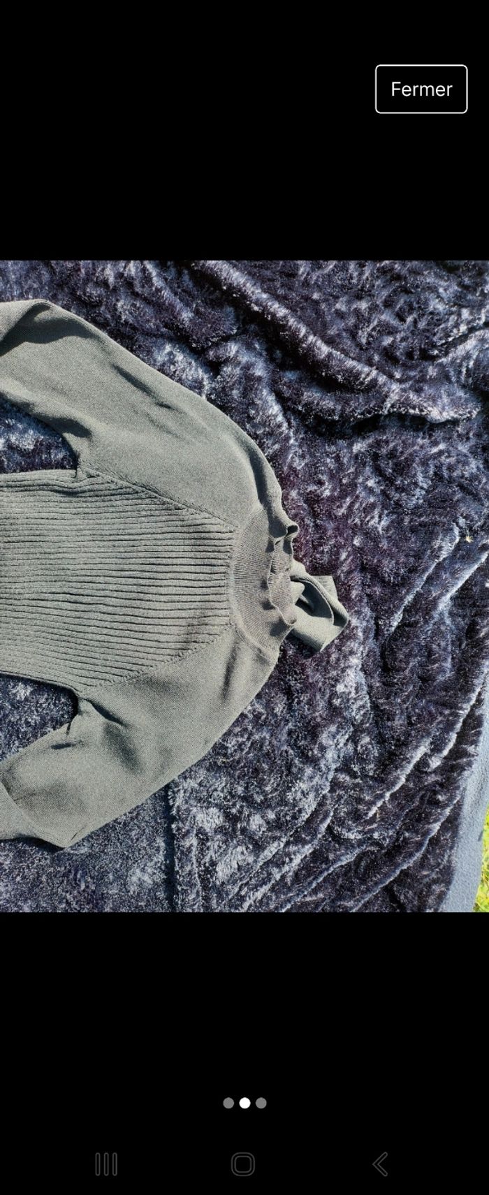 Pull noir en laine Mango - photo numéro 2