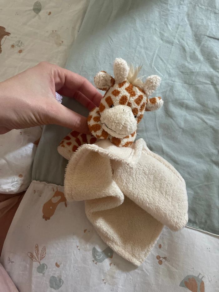 Doudou mouchoir girafe