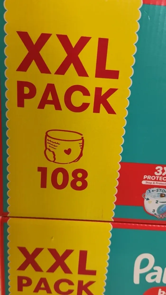 Couches Pampers XXL Baby pants Taille 4 Neuf Lotx2 - photo numéro 3