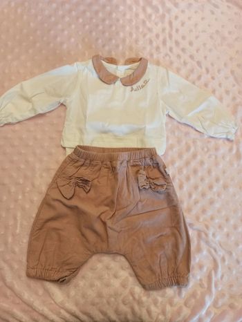 Ensemble fille 1 mois