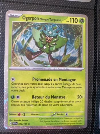 Carte Pokémon holographique neuf