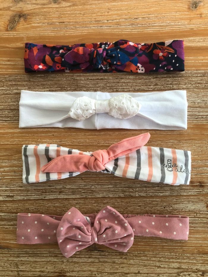 Lot de 4 bandeaux cheveux