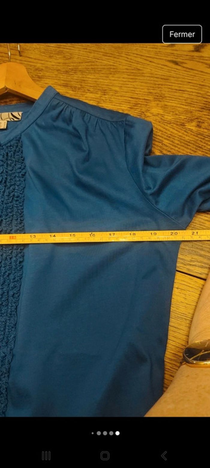 Blouse D'Auvry fr be M coul bleu trés bon état - photo numéro 9