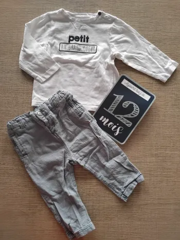 Ensemble 12 mois / 74 cm