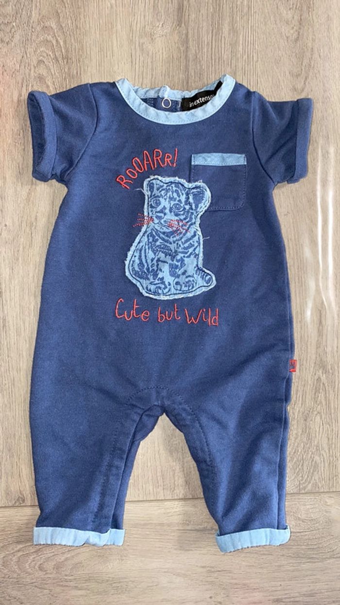 Salopette grenouillère lion