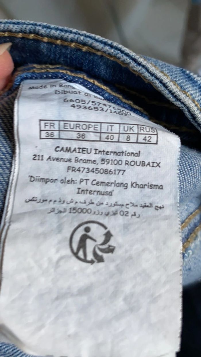 Jupe en Jeans Camaïeu Taille 36 - photo numéro 4