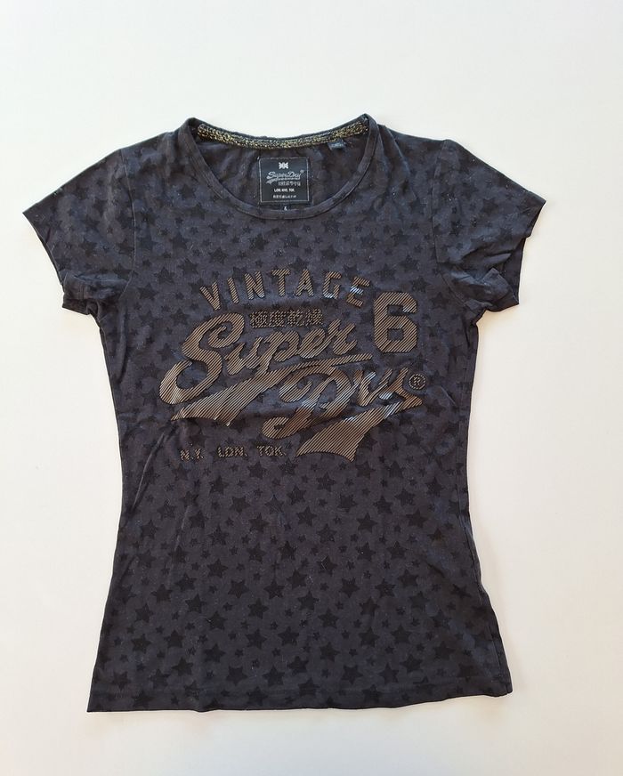 T Shirt Superdry femme XS noir