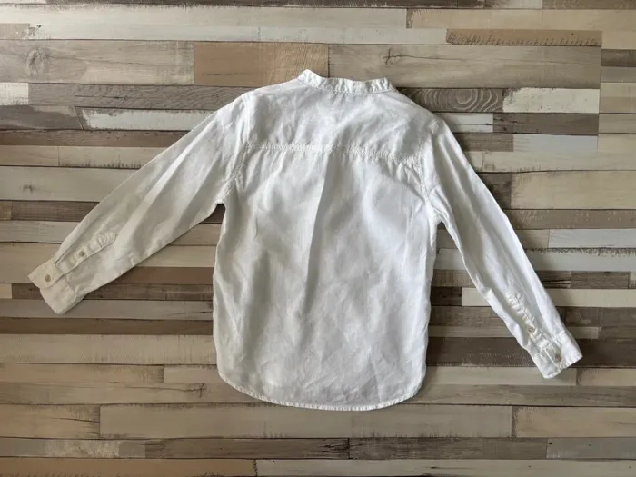Chemise en lin H&M 128 cm – Très bon état, légère & élégante - photo numéro 4