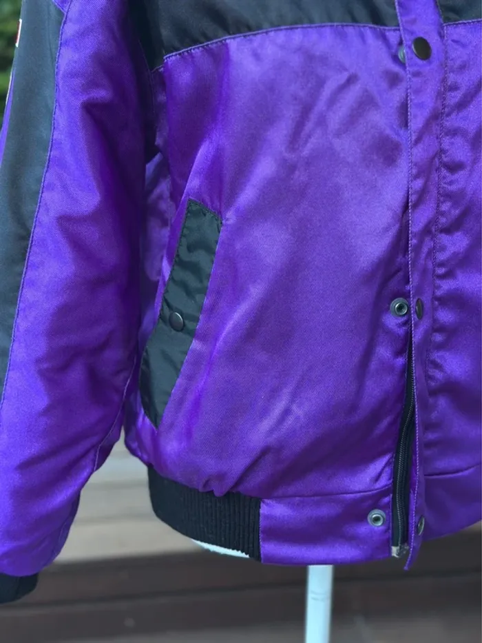 Veste de moto racing Yamaha by Kenny violet et noir taille XS/S oversize unisex - photo numéro 15