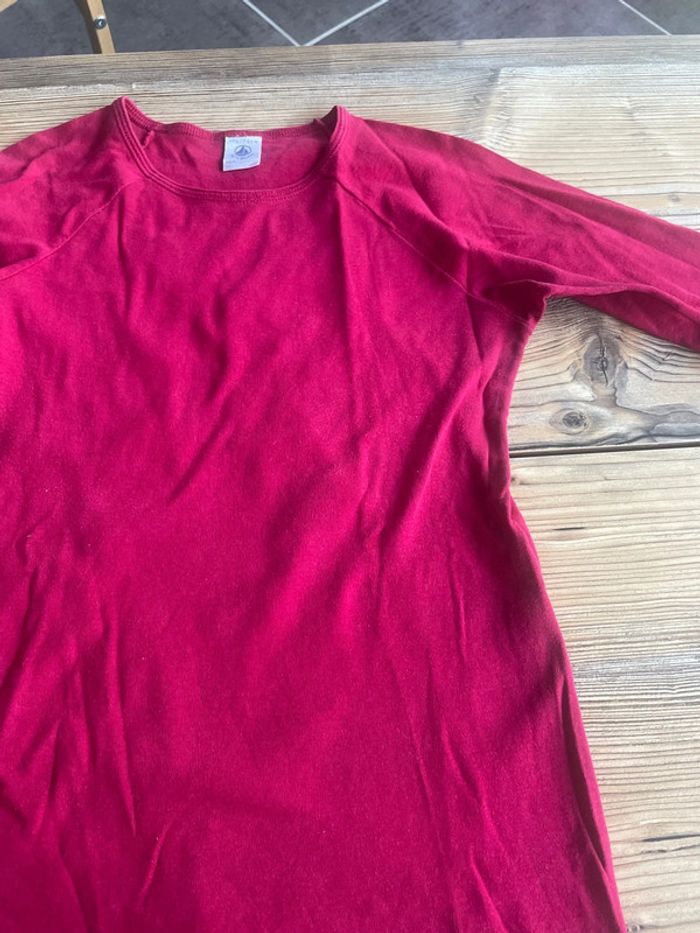 Ter Shirt basique petit bateau framboise 14 ans - photo numéro 3