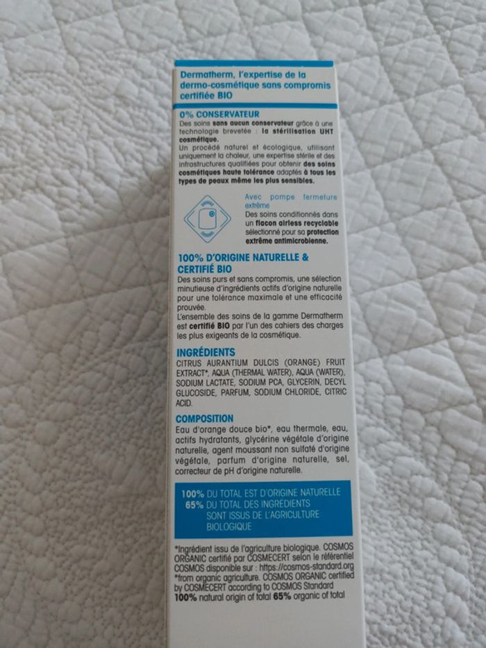 Eau Micellaire Nettoyante Démaquillante Ultra Confort Dermatherm bio 150 ml neuve - photo numéro 6