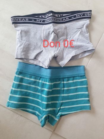 Don donne 4 ans lot 2 boxers