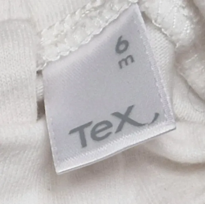 T-shirts manches longues à col roulé blanc & beige - Tex - Taille 6 mois - photo numéro 4