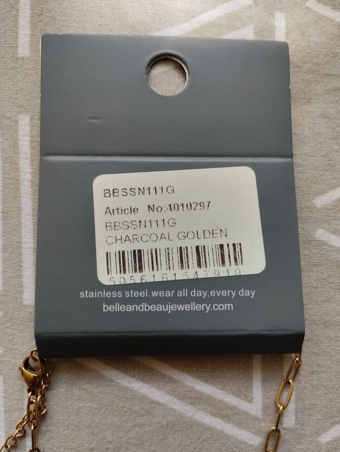 Collier en acier inoxydable avec pendentif pierre Belle &beau - photo numéro 6