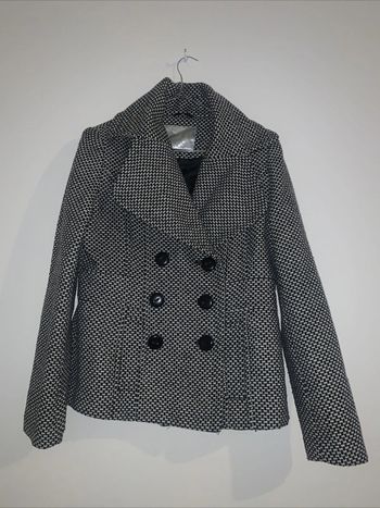 Manteau Hiver à motifs en laine et polyester TM