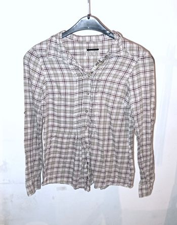 Chemisier manches longues à carreaux IKKS T36