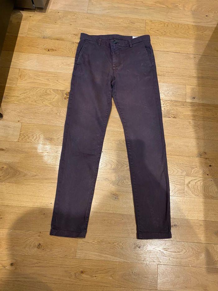 Chinos bordeaux Ikks en 29 - photo numéro 2