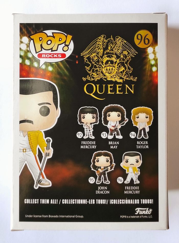 Funko POP Freddie Mercury Wembley (1986) #96 - Queen - Rocks - Figurine Vinyle - photo numéro 3