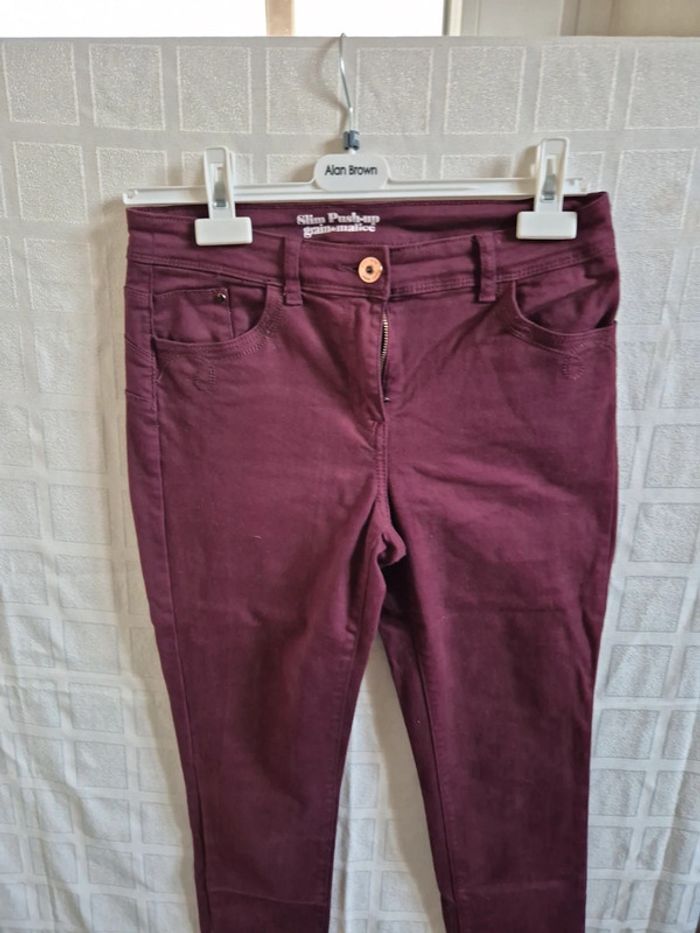 pantalon slim push up grain de malice taille 38 - photo numéro 2
