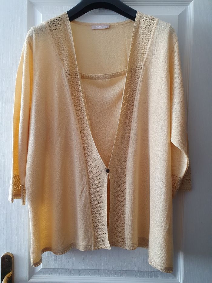 Pull  fin doré manches 3/4 DAXON taille 58 - photo numéro 6