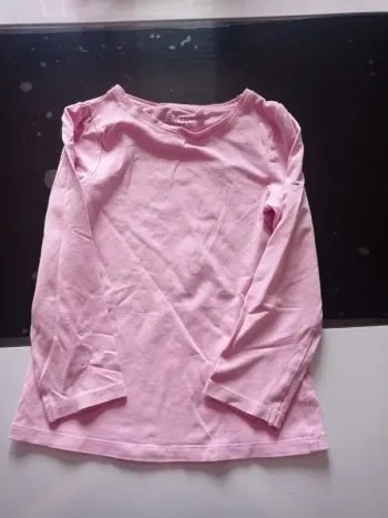 T-shirt manche longue rose