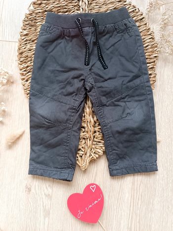 Pantalon gris garçon 12 mois pat et ripaton