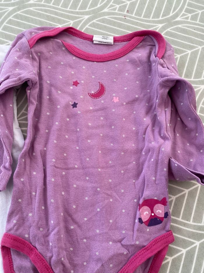 Lot de 3 bodys manches courtes et longues - photo numéro 2