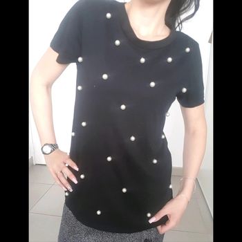 🌺 T-shirt à perles