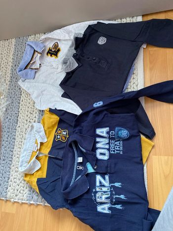 Lot de 4 polos manches longues 8 ans