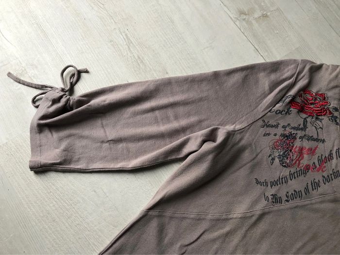 AN36- Blouse taupe fantaisie T 50-52 - photo numéro 6