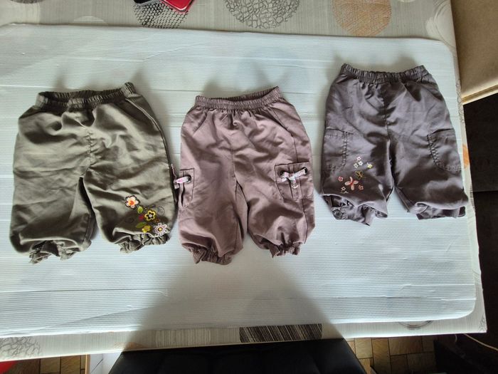 Lot 3 pantalons fille 6 mois