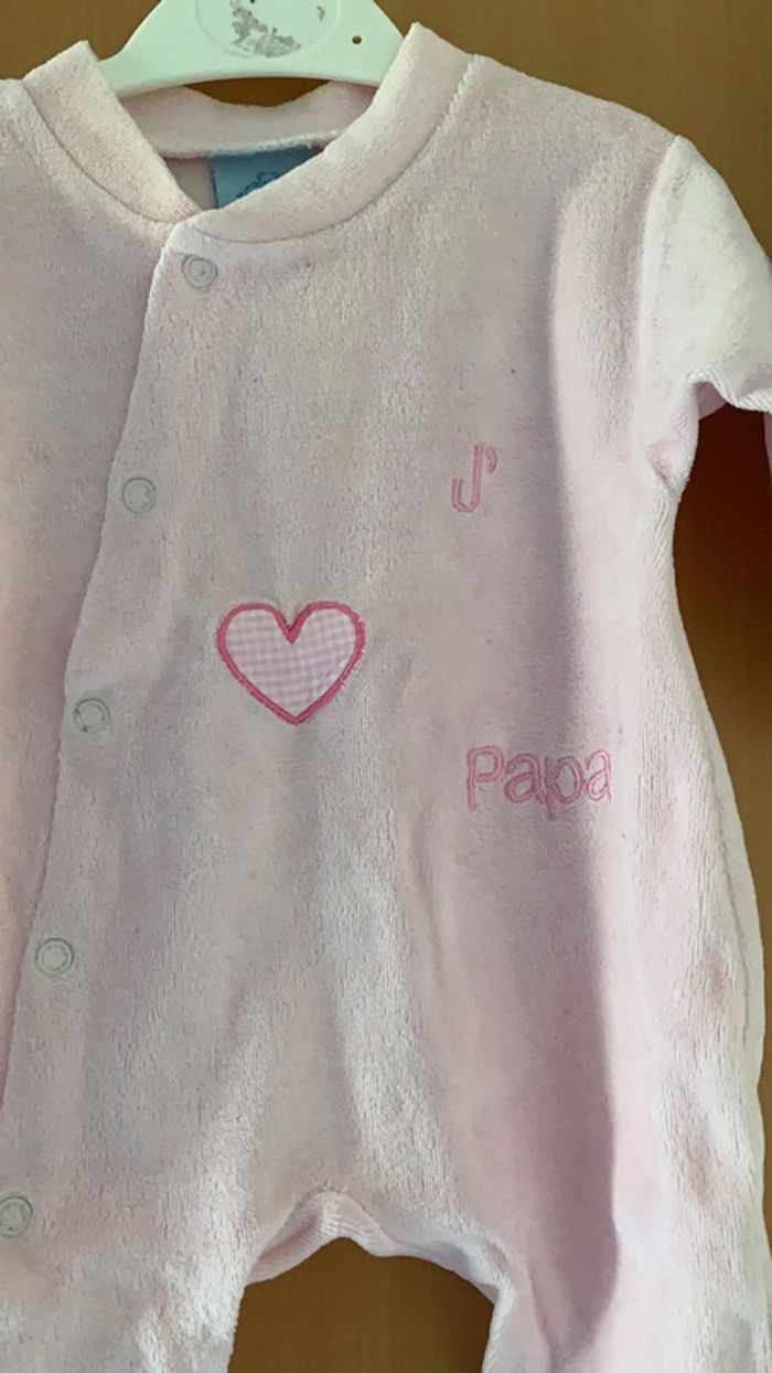Dort bien « j’aime mon papa » taille 1 - 2 mois - photo numéro 2