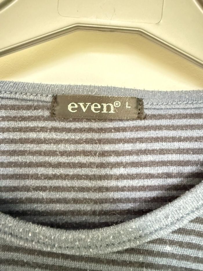 Haut pyjama Even taille L à rayures très bon état femme - photo numéro 3