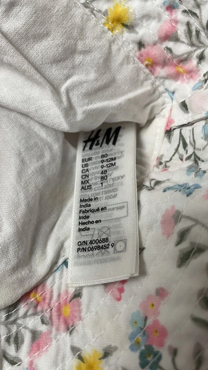 Bob/chapeau fleuri fille 9/12 mois - photo numéro 3