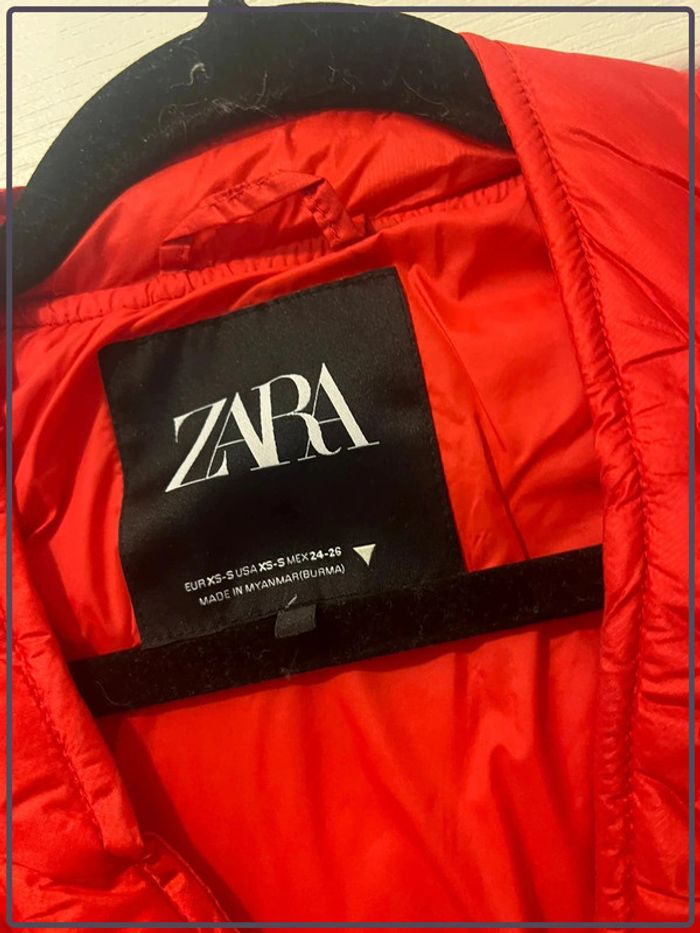 Manteau Zara taille XS-S rouge - photo numéro 4