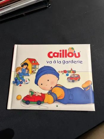 Livre pour enfants caillou va à la garderie