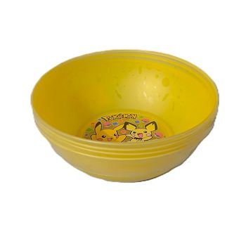 Ensemble de 4 Bols en plastique Réutilisable Pokémon Jaune Enfants