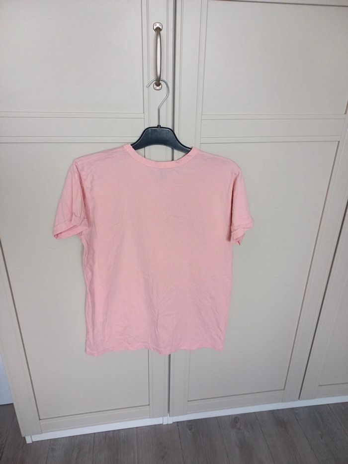 Tee-shirt manches courtes rose femme - photo numéro 3