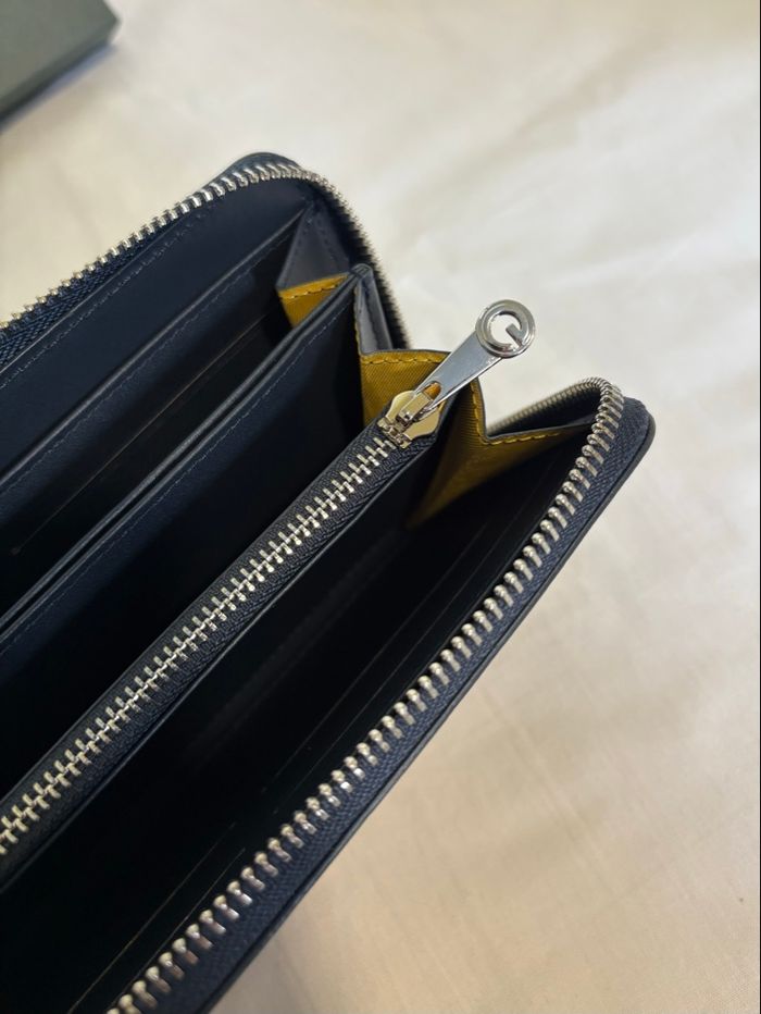 Portefeuille GOYARD Matignon GM Bleu Marine - Neuf - photo numéro 4