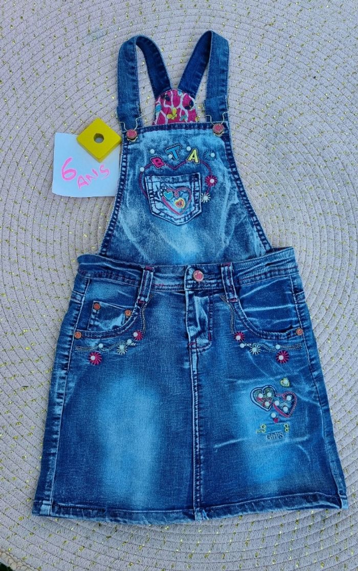 Robe transformable en jupe jean 6ans