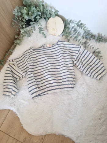 Pull marinière oversize 12M