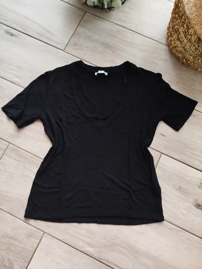 Petit pull fin manches courtes Zara