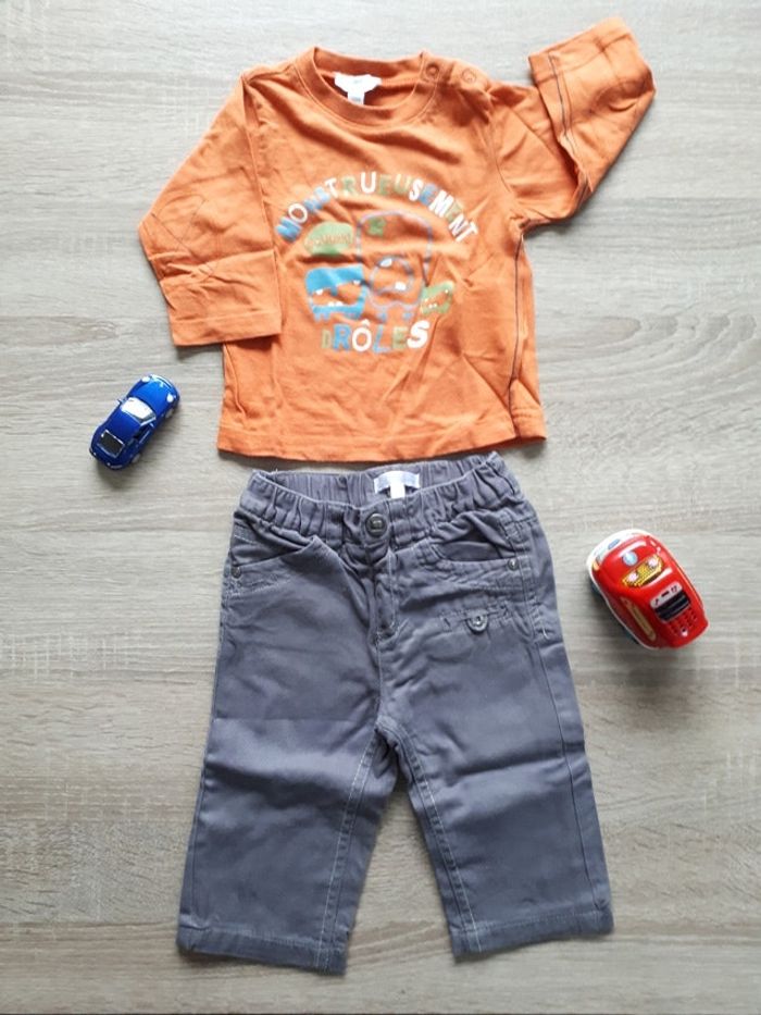 Ensemble pantalon t shirt manches longues kitchoun