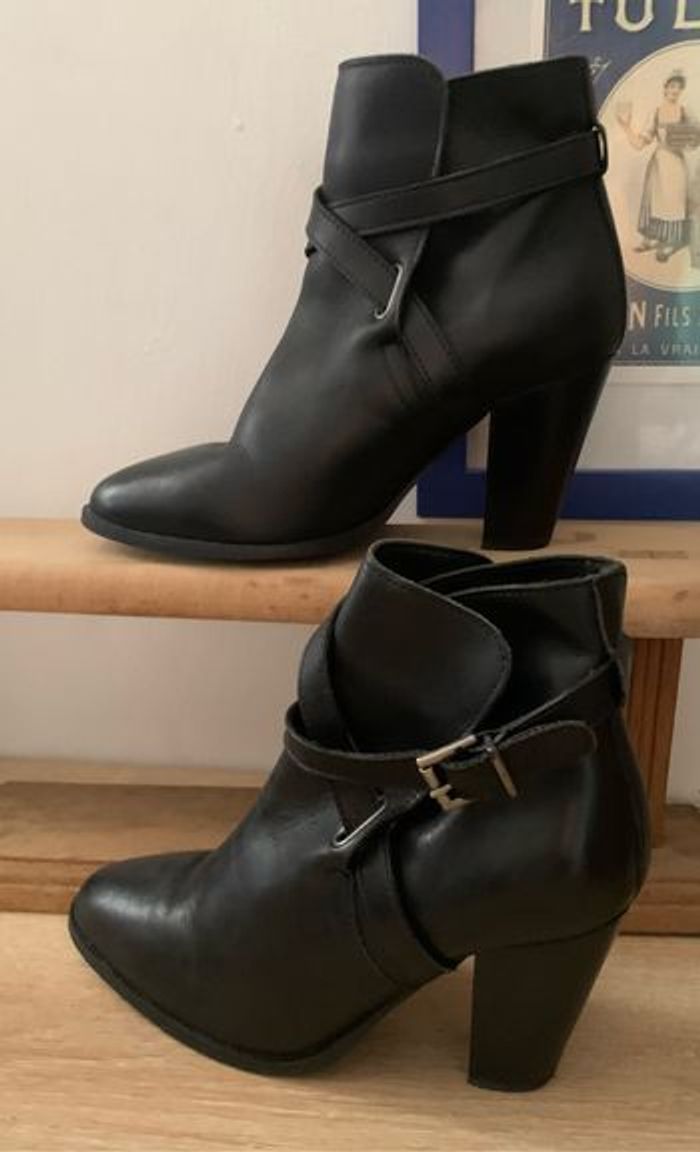 Bottines en cuir André