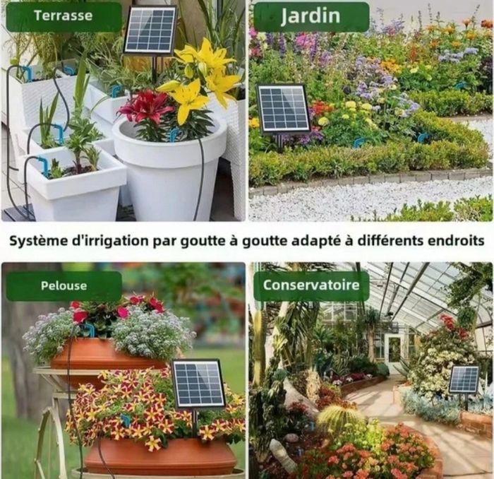 Kit Irrigation Solaire Automatique – Goutte à Goutte Éco pour Potager & Jardin - photo numéro 9