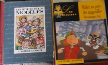 Lot 2 livres: les petites filles modèles et alice au pays des magouilles